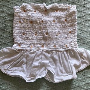 Strapless top